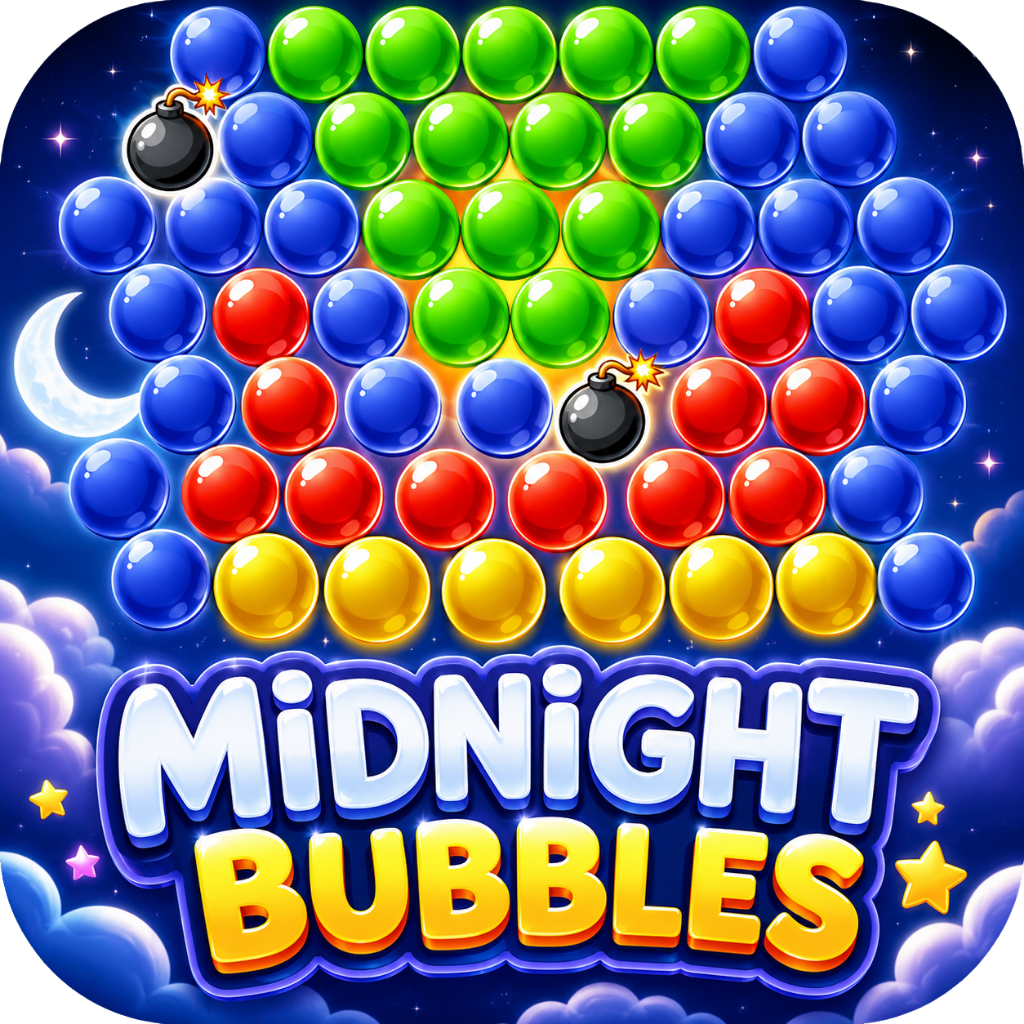 Arte do jogo Midnight Bubbles